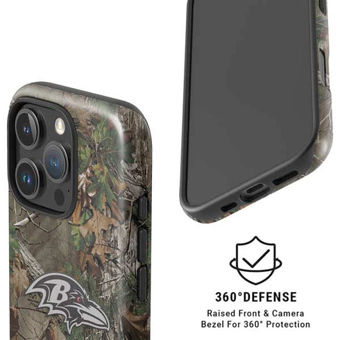NFL Baltimore Ravens Realtree Xtra Green Camo iPhone 16 Pro Magsafe Impact Case